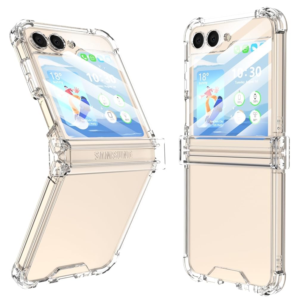 ZORBES Phone Case for Samsung Galaxy Z Flip 5 One Piece Phone Cover with Hinge Designed Anti Scratch TPU Phone Case Protection Case Cover for Samsung Galaxy Z Flip 5 5G(2023)-Clear ZORBES Phone Case for Samsung Galaxy Z Flip 5 One Piece Phone Cover with Hinge Designed Anti Scratch TPU Phone Case Protection Case Cover for Samsung Galaxy Z Flip 5 5G(2023)-Clear